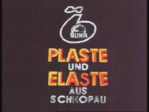 Leuchtreklame Plaste und Elaste aus Schkopau