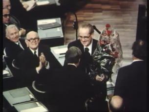 Helmut Schmidt l&ouml;st Willy Brandt ab