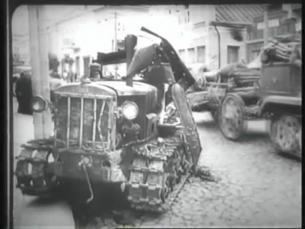 Deutsche Truppen marschieren in Riga ein
