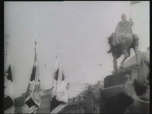 Deutsche Truppenparade in Prag