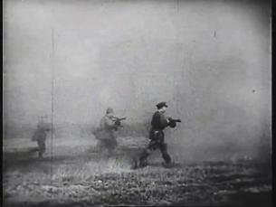 Kampfszenen zwischen Wehrmacht und Roter Armee