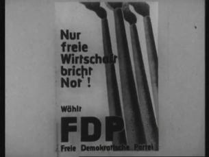 Wahlplakate zur Bundestagswahl 1949
