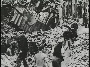 Von deutschen Bombenangriffen zerst&ouml;rte englische St&auml;dte