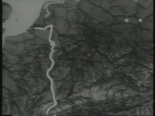 Karte Ost-und Westfront Februar 1945