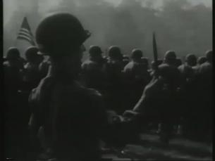US-Siegesfeier im Stadion in Halle