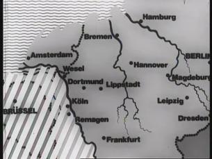 Animierte Karte zur Darstellung der Einkesselung des Ruhrgebietes