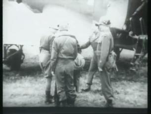 Ankunft per Flugzeug von General Dwight D. Eisenhower in Bonn