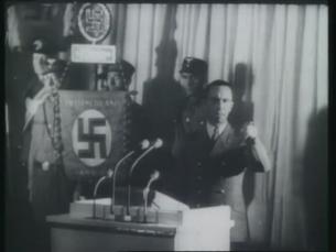 Joseph Goebbels ruft K&ouml;lner zum Durchhalten auf