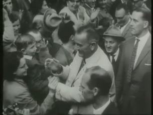 Besuch von US-Vizepräsident Lyndon B. Johnson mit Willy Brandt