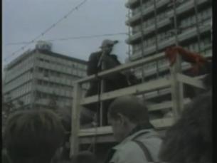 Auftritt G&uuml;nter Schabowski und Stefan Heym
