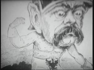 Karikatur: Otto von Bismarck und die Außenpolitik