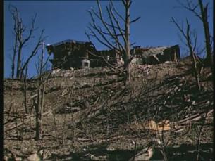 Bombardierter Berghof auf dem Obersalzberg