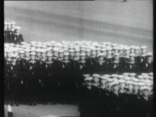 Truppenparade zum Abschied Konrad Adenauers