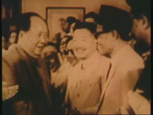 Mao Zedong begr&uuml;&szlig;t Ausl&auml;nder aus Dritter Welt