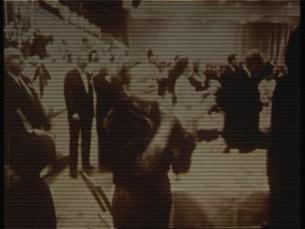 John F. Kennedy und Jackie Kennedy geben Dinner