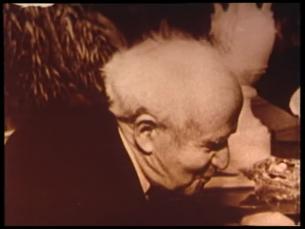 1960: In New York Treffen mit israelischem Ministerpr&auml;sident David Ben Gurion