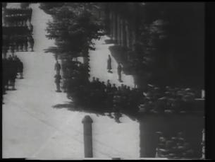 Siegesfeier der jugoslawischen K&auml;mpfer