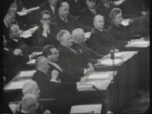 Bundestag: Wahl Ludwig Erhard zum Bundeskanzler