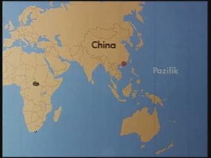 Blick auf den Pazifischen Ozean und Honkong