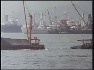 Industriehafen in Hongkong