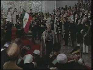 Selbst-Krönung des Schah und Krönung Farah Diba