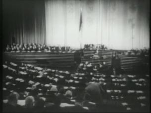 Adenauer/Ulbricht/Schumacher (O-Ton), 1950er Jahre