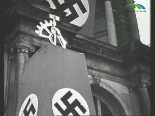 Aufmarsch der Nationalsozialisten