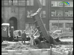 Aufbau der Ernst-Th&auml;lmann Stra&szlig;e