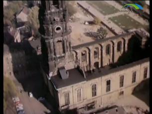 Flug &uuml;ber die Dresdener-Neustadt