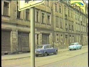 Dresden-Neustadt, verfallene H&auml;user in desolatem Zustand