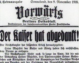 10. November 1918 – Erste republikanische Regierung in Deutschland